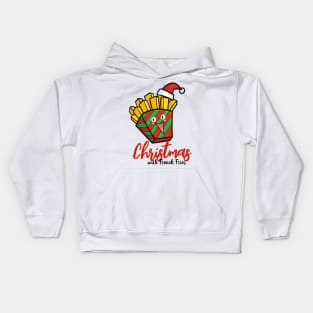 Cute christmas french fries Kids Hoodie